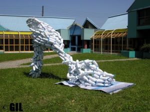 INAUGURATION DE   REC, SCULPTURE DU PLASTICIEN GIL INAUGURATION DE   REC, SCULPTURE DU PLASTICIEN GIL